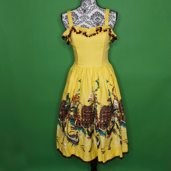 Pinup Couture Dresses & Skirts - SALE⭐️NWT Pinup Girl Bella Dress Italian Landscape